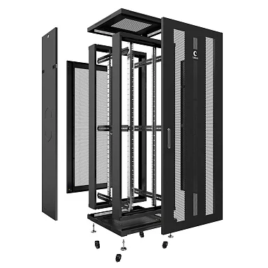 Cabeus ND-05C-27U60/80-BK (8564c) Напольный 27U телекоммуникационный шкаф 19"