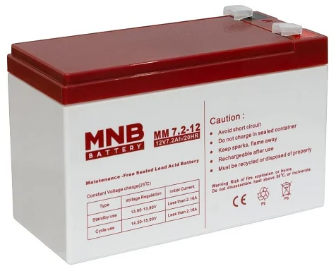 Аккумулятор MNB MM 7.2-12 AGM (12 В / 7,2 Ач)