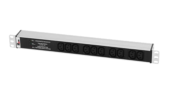 Rem R-10-10C13-FI-440-Z Горизонтальный блок розеток 19" , до 10А