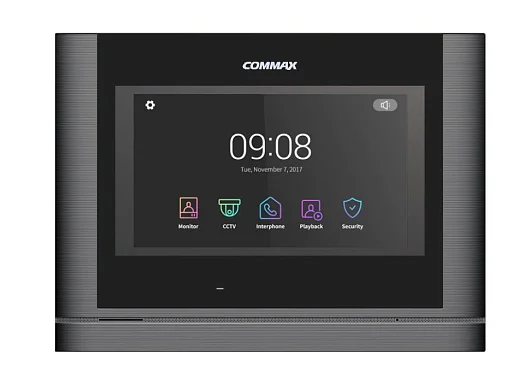 Монитор видеодомофона Commax CDV-70MF/XL темно-серый Black Smog