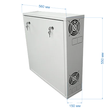 Монтажный шкаф Space Technology ST-NC550-2U02 PRO (СЕРЫЙ)