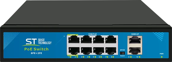 Коммутатор Space Technology ST-S813POE (2M/150W/АB/2BT) PRO