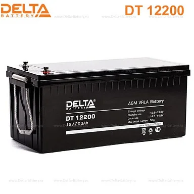 Аккумулятор Delta DT 12200 AGM (12 В / 200 Ач)