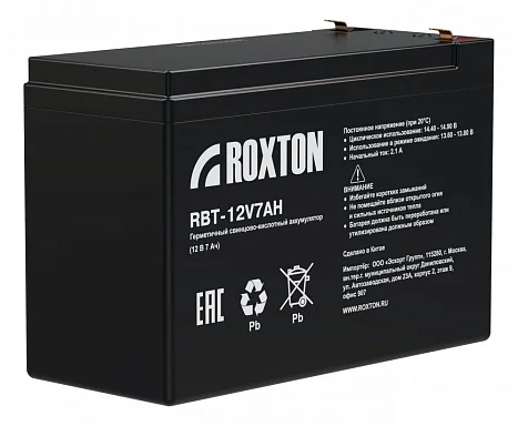 Аккумулятор Roxton RBT-12V7AH AGM (12 В / 7 Ач)