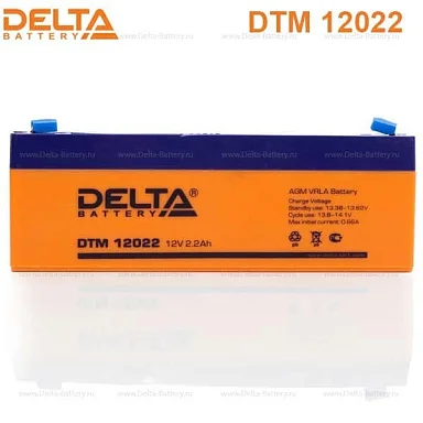 Аккумулятор Delta DTM 12022 AGM (12 В / 2,2 Ач)
