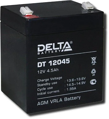Аккумулятор Delta DT 12045 AGM (12 В / 4,5 Ач)