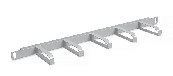 Cabeus JB08-0,5U-GY (10627c) Горизонтальный 0,5U кабельный органайзер 19" Серый