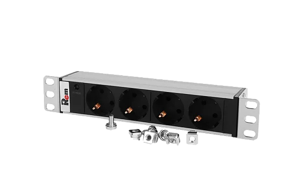 Rem R-10-4S-I-220-Z Горизонтальный блок розеток 10" , до 10А