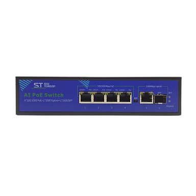 Коммутатор Space Technology ST-S42POE (4G/1G/1S/65W/А) PRO, (версия 4)