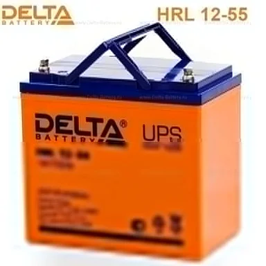 Аккумулятор Delta HRL 12-55 Х AGM (12 В / 55 Ач)