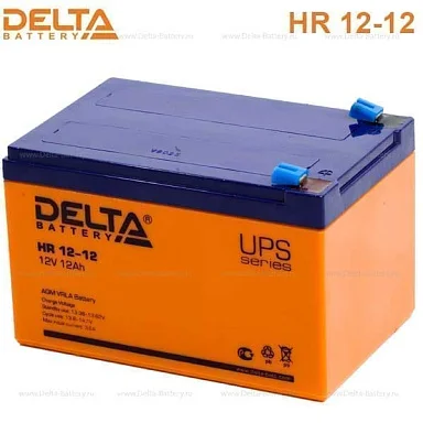 Аккумулятор Delta HR 12-12 AGM (12 В / 12 Ач)