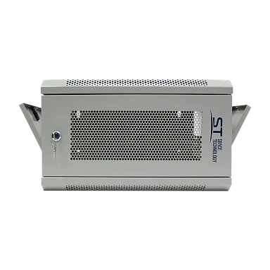 Space Technology ST-NCP9U600 (СЕРЫЙ) С ПОЛКОЙ Настенный 9U телекоммуникационный шкаф 19"