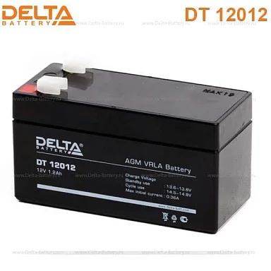 Аккумулятор Delta DT 12012 AGM (12 В / 1,2 Ач)
