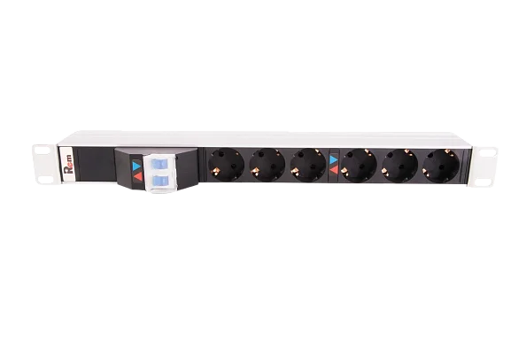 Rem R-32-6S-A-440-K Горизонтальный блок розеток 19" , до 32А