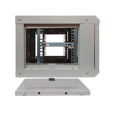Space Technology ST-NC6U01 (СЕРЫЙ) С ПОЛКОЙ Настенный 6U телекоммуникационный шкаф 19"