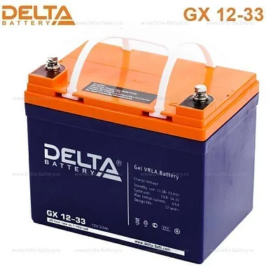 Аккумулятор Delta GX 12-33 GEL (12 В / 33 Ач)