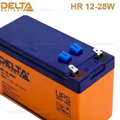Аккумулятор Delta HR 12-28 W AGM (12 В / 7 Ач)