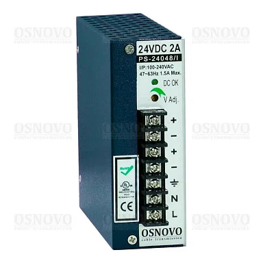Блок питания OSNOVO PS-24048/I  24 В / 2А