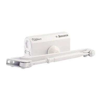 Дверной доводчик Нора-М ISPARUS 410 F (белый) до 60 кг, EN3