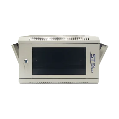 Space Technology ST-NC6U01 (СЕРЫЙ) С ПОЛКОЙ, (версия 2) Настенный 6U телекоммуникационный шкаф 19"