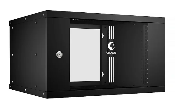 Cabeus WSC-05D-6U55/45-BK (10172c) Настенный 6U телекоммуникационный шкаф 19"