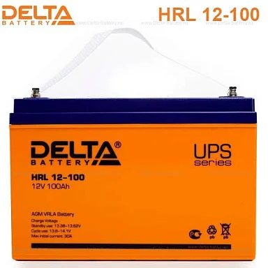 Аккумулятор Delta HRL 12-100 Х AGM (12 В / 100 Ач)