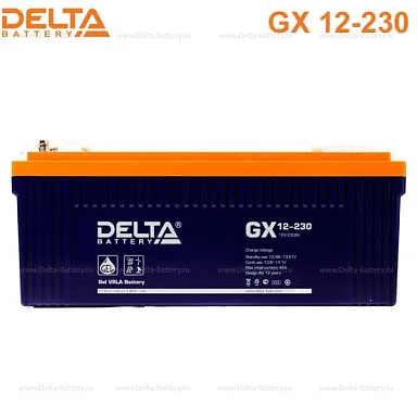 Аккумулятор Delta GX 12-230 GEL (12 В / 230 Ач)