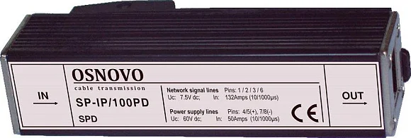 Грозозащита OSNOVO SP-IP/100PD