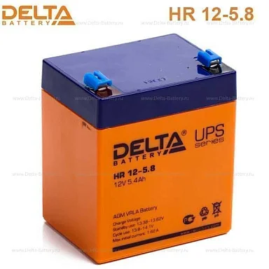 Аккумулятор Delta HR 12-5.8 AGM (12 В / 5,8 Ач)