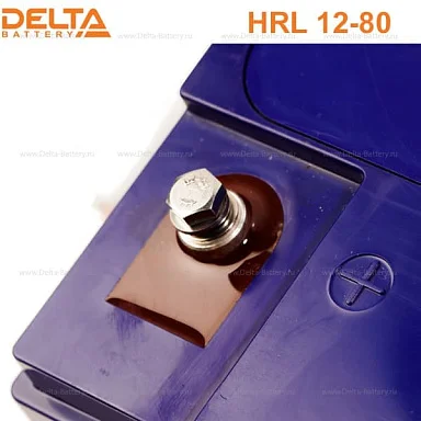 Аккумулятор Delta HRL 12-80 Х AGM (12 В / 80 Ач)