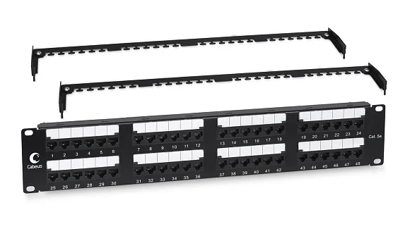 Cabeus PL2-48-Cat.5e-Dual (10656c) Патч-панель 19"  на 48 портов