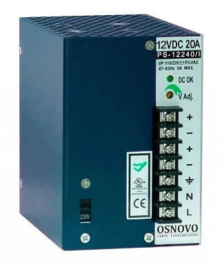 Блок питания OSNOVO PS-12240/I  12 В / 20А