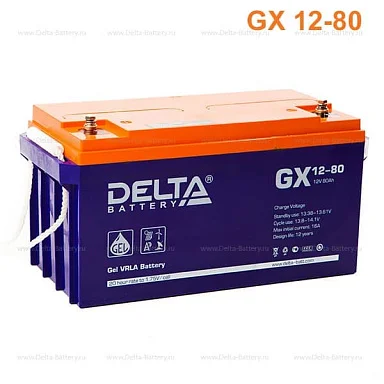 Аккумулятор Delta GX 12-80 GEL (12 В / 80 Ач)