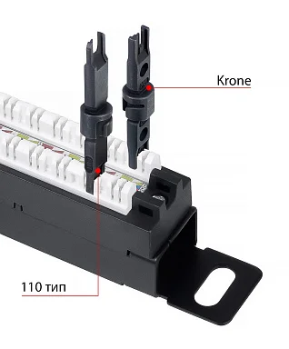 Cabeus PLHD-24-Cat.6a-Dual-180-0,5U (9665c) Патч-панель 19"  на 24 порта