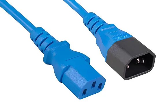 Cabeus PC-189-VDE-1.5-1.8M-BL (12267c) кабель питания IEC 320 C13 + IEC 320 C14, 1.8 м