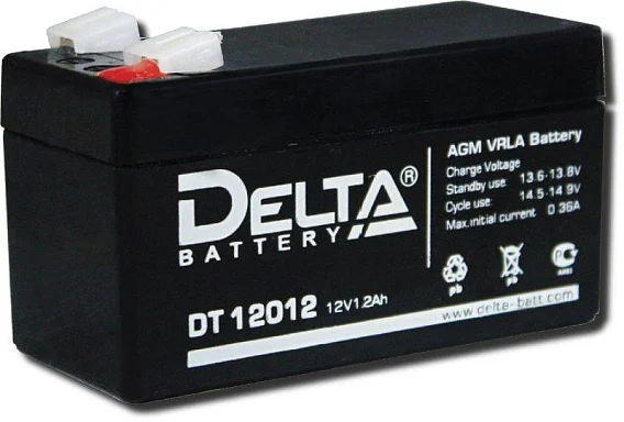 Аккумулятор Delta DT 12012 AGM (12 В / 1,2 Ач)