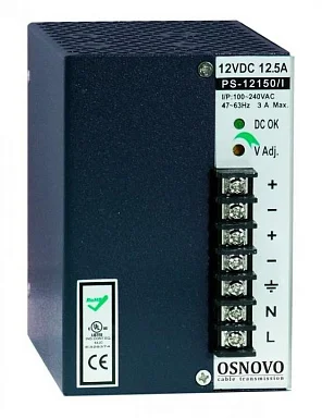 Блок питания OSNOVO PS-12150/I  12 В / 12,5А