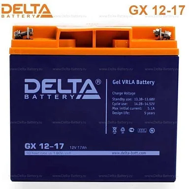 Аккумулятор Delta GX 12-17 GEL (12 В / 17 Ач)