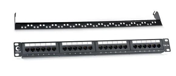 Cabeus PL-24-Cat.5e-Dual (7000c) Патч-панель 19"  на 24 порта