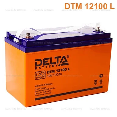 Аккумулятор Delta DTM 12100 L AGM (12 В / 100 Ач)