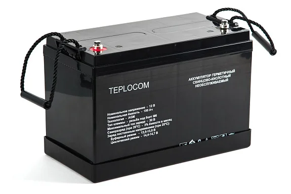 Аккумулятор Бастион АКБ TEPLOCOM 100Ач AGM (12 В / 100 Ач)