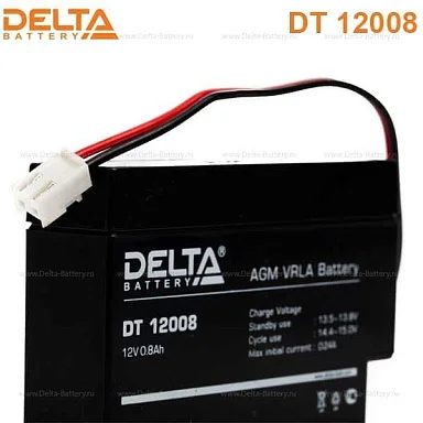 Аккумулятор Delta DT 12008 Т9 AGM (12 В / 1,2 Ач)