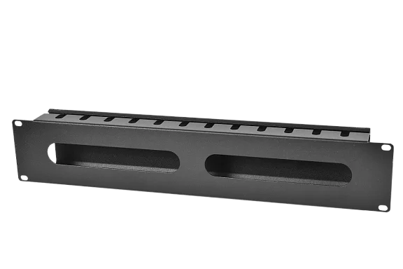 ЦМО ГКЗ-2U-9005 Горизонтальный 2U кабельный органайзер 19" Черный
