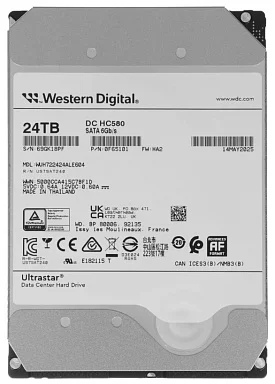 Жесткий диск HDD Western Digital WUH722424ALE604,  24 ТБ, 512 МБ 7200 об/мин