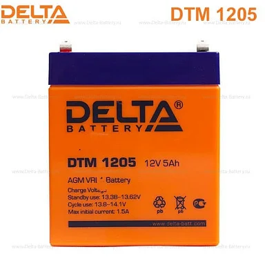 Аккумулятор Delta DTM 1205 AGM (12 В / 5 Ач)