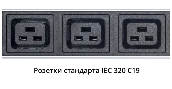 Cabeus PDU-16-10S-10C19-B-T (9549c) Вертикальный блок розеток 19" до 16 А