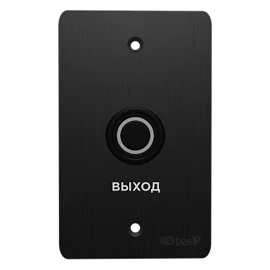 Кнопка выхода BAS-IP SH-45R BLACK врезная механическая