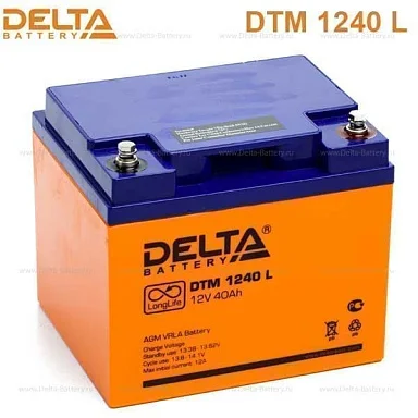 Аккумулятор Delta DTM 1240 L AGM (12 В / 40 Ач)