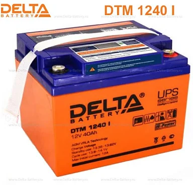 Аккумулятор Delta DTM 1240 I AGM (12 В / 40 Ач)