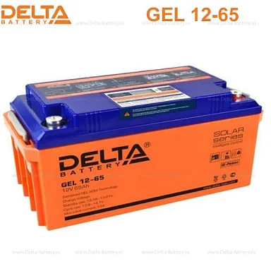 Аккумулятор Delta GEL 12-65 AGM (12 В / 65 Ач)